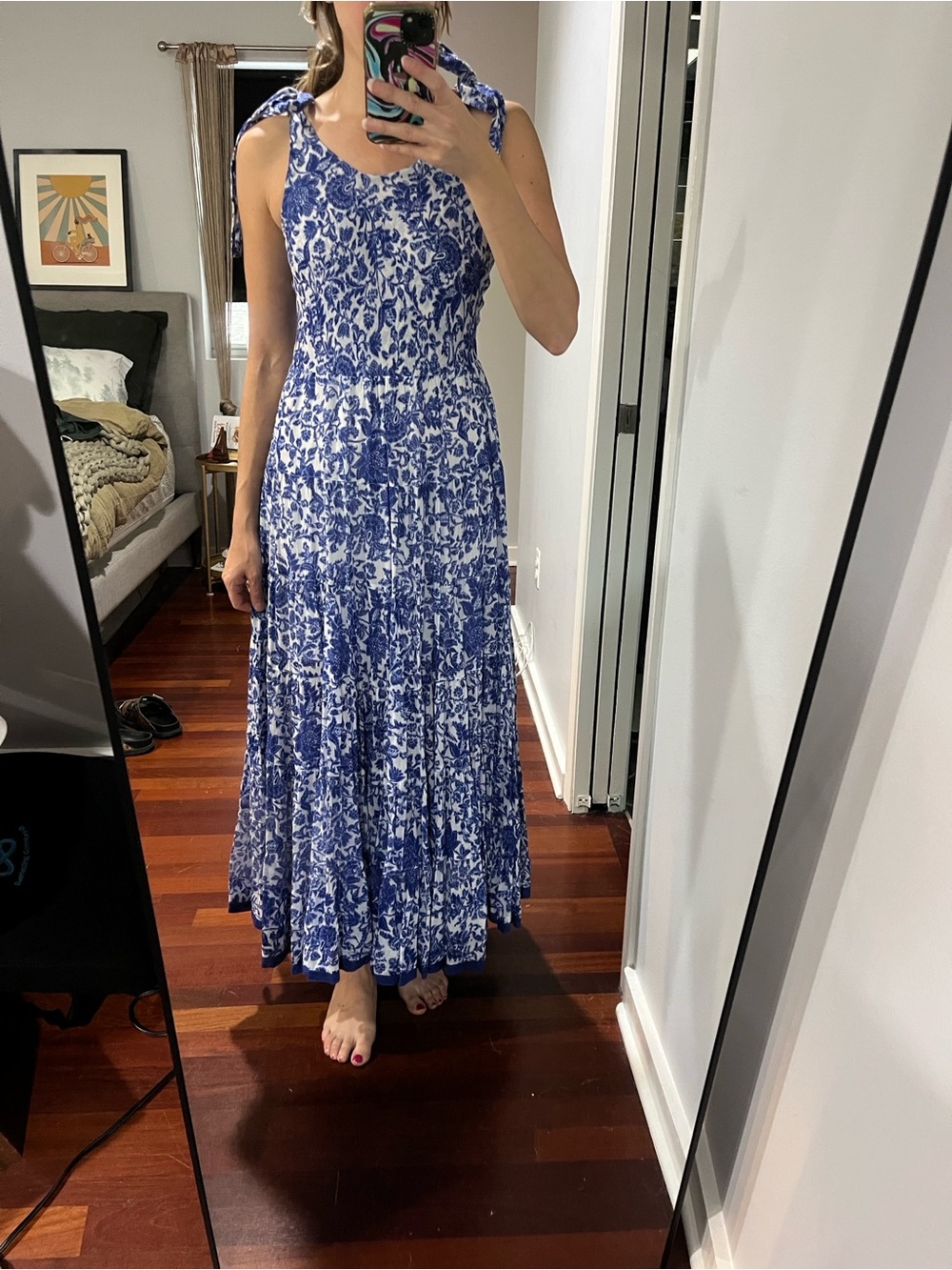 Free People Kikas Printed Midi Dress